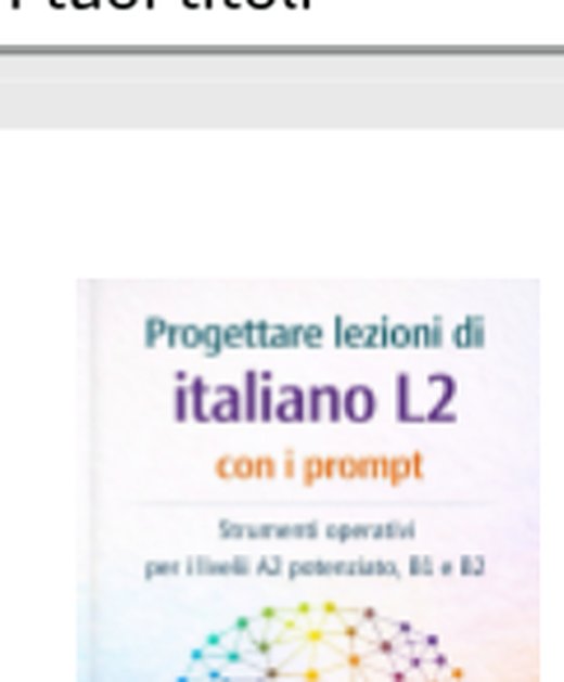 Copertina: Progettare lezioni di italiano L2 — A2 potenziato, B1 e B2