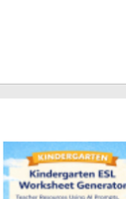 Cover: Kindergarten ESL Worksheet Generator — Verbs Edition